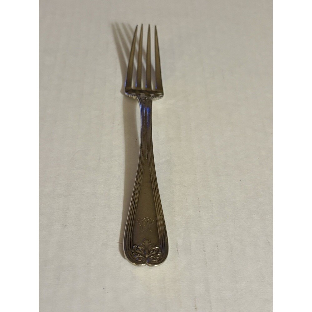 Antique Tiffany & Co Colonial 1895 Sterling Silver Salad Fork .( Monogrammed)